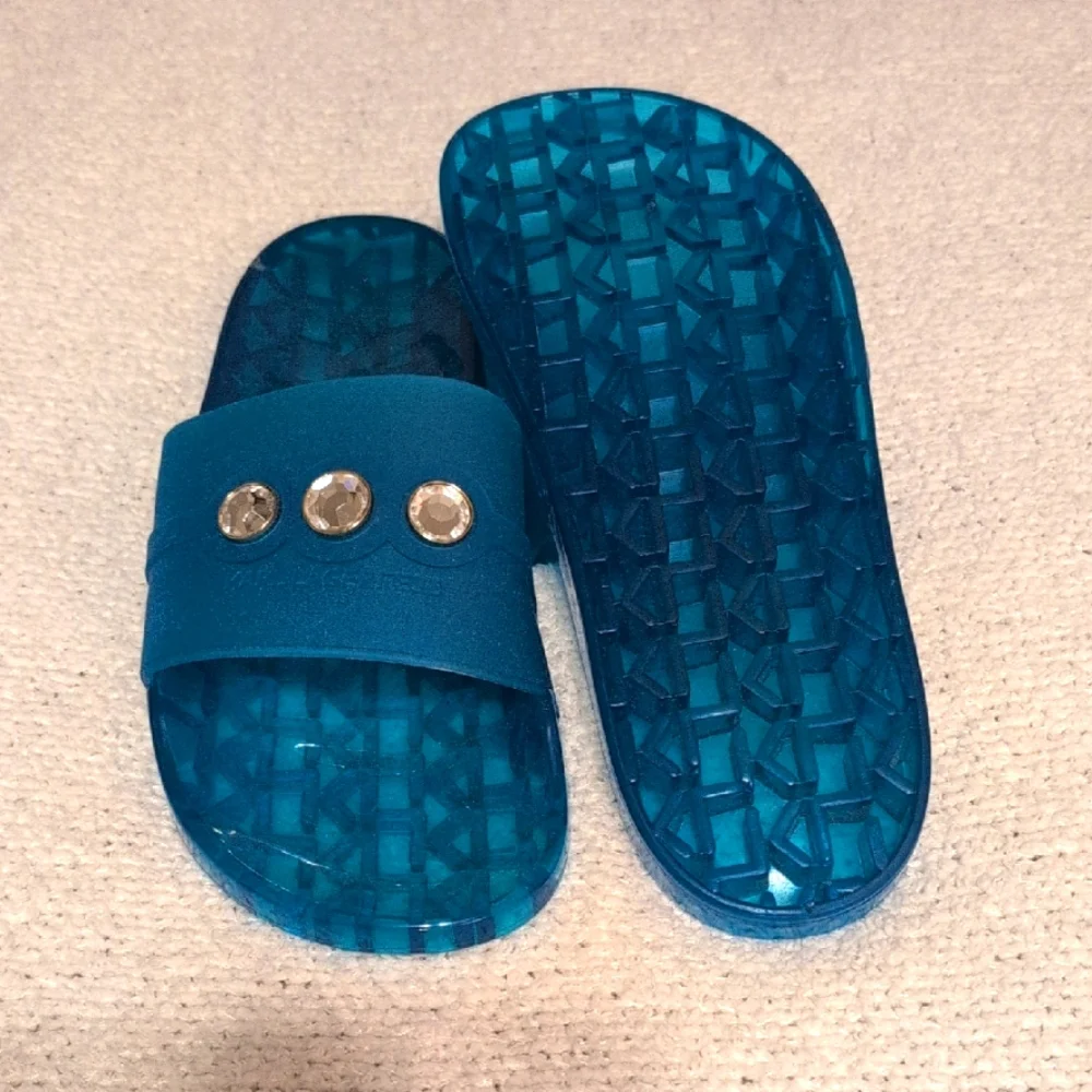 Teal Dress and Matching Slides Set - Picture 7 of 10